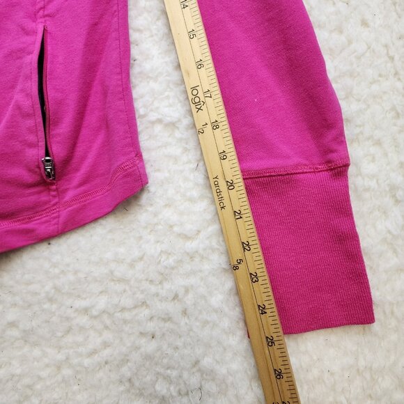 Champion Moto Hoodie Sweatshirt XL Bright Pink Thumbhole Full Zip Pockets Active - Picture 4 of 10